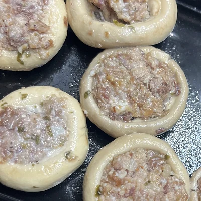 Champignons farcis au speck
