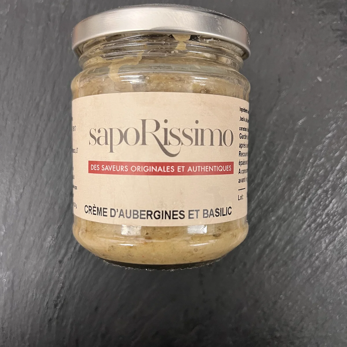 Crème d'Aubergines et Basilic