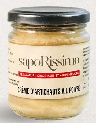 Crème d'Artichauts,ail et poivre  (originale)