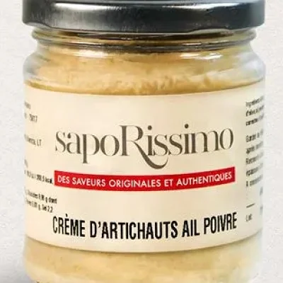 Crème d'Artichauts,ail et poivre 