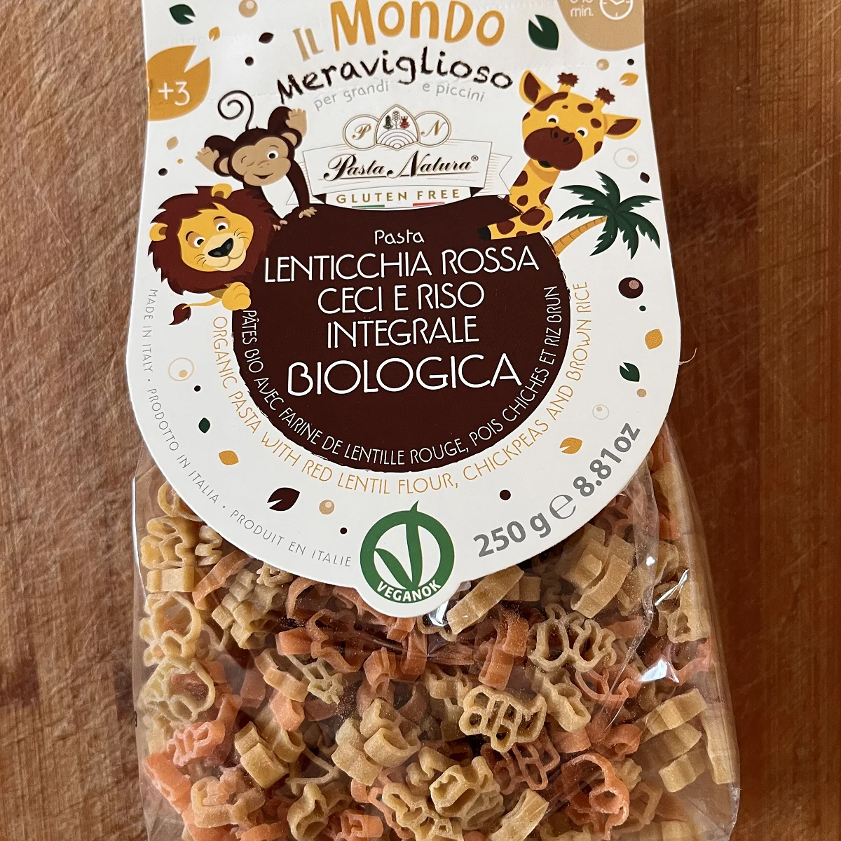 Pâtes Animaux de la Jungle -250G
